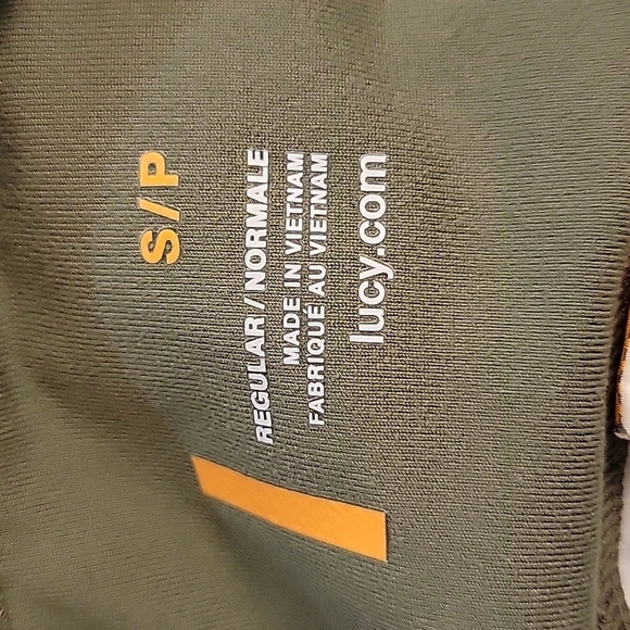 Lucy Brand Green Printed Leggings Sz S Olive Green - Picture 4 of 7